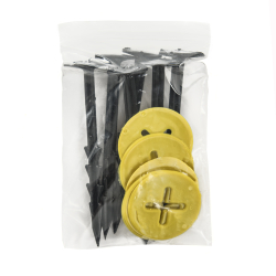 Grondpennen voor het vastzetten van fleece, gronddoek, vervroegingsfolie of vogelnet voor aardbeiplanten