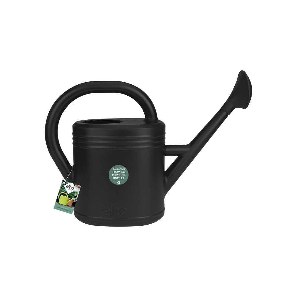 02-main_elho_green_basics_watering_can_10ltr_living_black.p2 elho Gieter 10ltr inclusief sproeikop voor perfecte bewatering van je planten