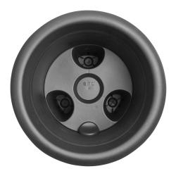 elho Aardbeienpot 33cm zwart – bovenaanzicht van de kweekpot voor aardbeiplanten