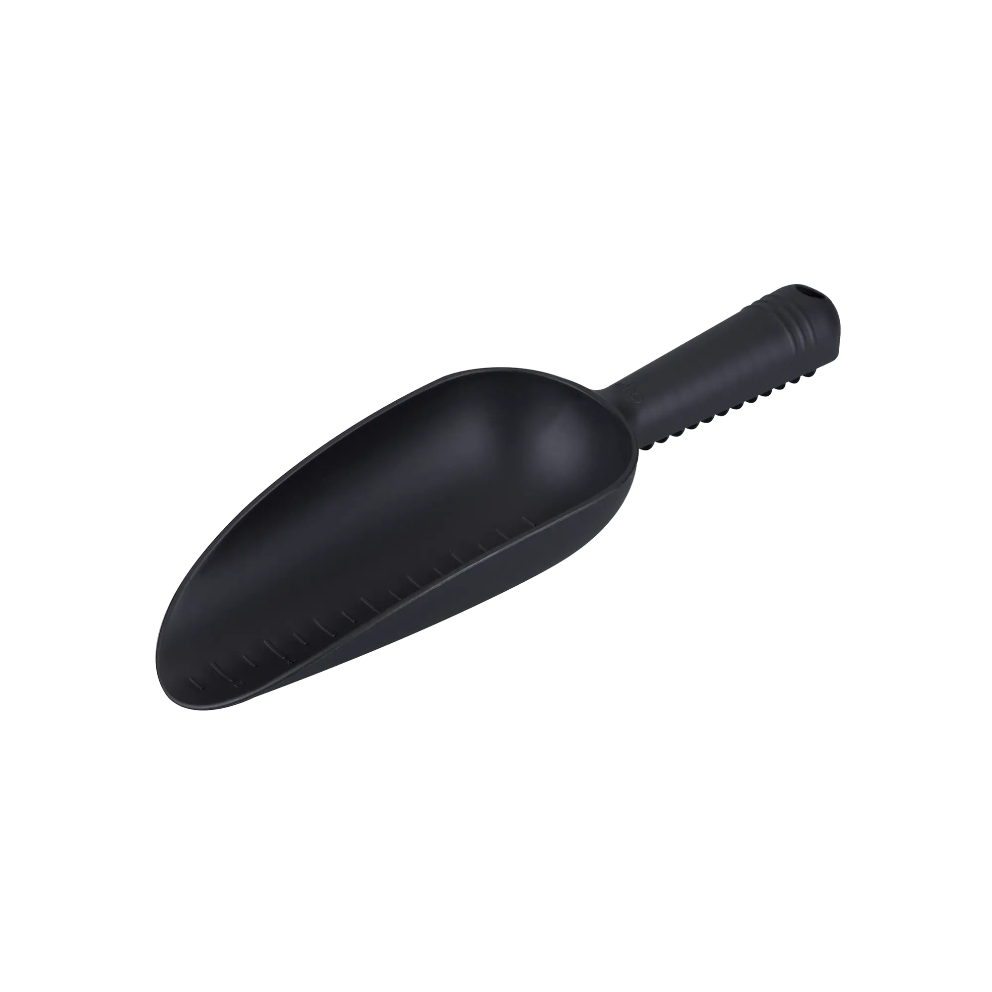 01-main_elho_green_basics_scoop_m_leaf_living_black.p1 elho Schep zwart - 100% gerecycled praktisch tuingereedschap